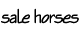 sale horses